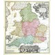 Magnae Britanniae Pars Meridionalis, in qua Regnum Angliae - Stará mapa