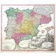Regnorum Hispaniae et Portugalliae Tabula Generalis - Stará mapa