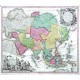 Asia cum omnibus Imperiis, Provinciis, Statibus et Insulis Iuxta Observationes  Correcta et Adornata - Alte Landkarte