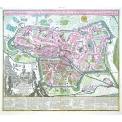 Augsburg - Accurata recens delineata  Augustae Vindelicorum - Neu verfertigt accurater GrundRiss der Statt Augspurg