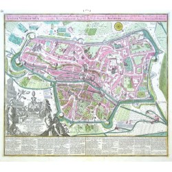 Augsburg - Accurata recens delineata  Augustae Vindelicorum - Neu verfertigt accurater GrundRiss der Statt Augspurg