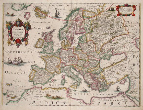 Europa exactissime descripta - Old maps for sale
