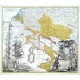 Tabula Geographica Europae Austriacae  exacta Delineatio - Antique map