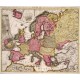 Eclipse os Solis totalis cum mora a. d. 12. Maji 1706 horis autem: in Europa celebrata - Alte Landkarte
