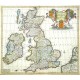 Novissima et Accuratissima Totius Angliae, Scotiae et Hiberniae tabula - Antique map