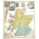 Magnae Britanniae Pars Septentrionalis qua Regnum Scotiae  accurata tabula - Stará mapa