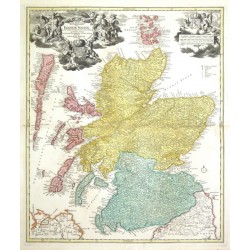 Magnae Britanniae Pars Septentrionalis qua Regnum Scotiae  accurata tabula