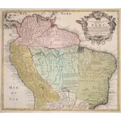 Tabula Americae specialis geographica Regni Peru, Brasiliae, Terrae Firmae & Reg: Amazonum