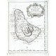 Karte von der Insel Barbade - Alte Landkarte