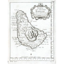 Karte von der Insel Barbade