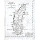Eyland Madagascar sonst Insel St Laurentius - Antique map