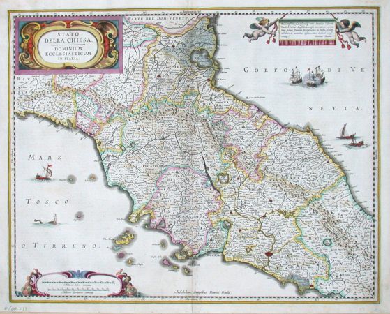 Stato della Chiesa. Dominium ecclesiasticum in Italia - Old maps for sale