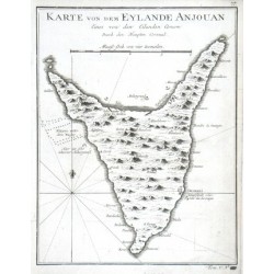 Karte von dem Eylande Anjouan