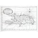 Karte von der Insel Saint Domingue - Alte Landkarte