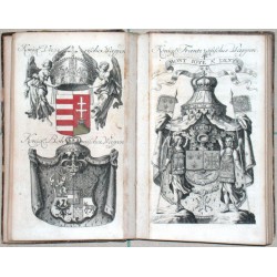 Der Durchläuchtigen Welt  Curieuser  Wappen- Calender auf das Jahr  1725