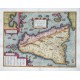 Siciliae veteris typus - Alte Landkarte