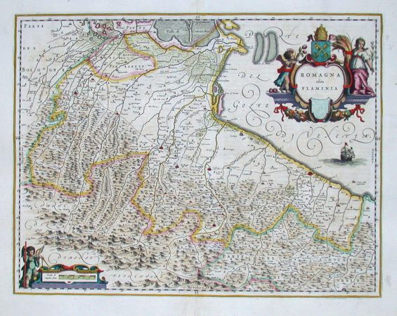 Romagna olim Flaminia - Old maps for sale