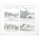 Vom 27. bis 31. Juli. Stadt Lischau, budw. Kr. Stadt Wodnian, prach. Kr., Stadt Horaždiowitz, prach. Kr., Gross Bor, prach. Kr. - Antique map