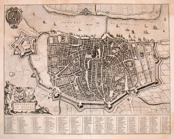 Antverpia - Old maps for sale