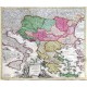 Fluviorum in Europa principis Danubii cum  Graeciae et Archipelagi - Alte Landkarte