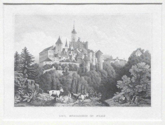 Der Hradschin in Prag - Staré mapy na prodej