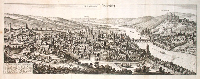 Herbipolis - Würtzburg - Staré mapy na prodej