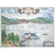 Gmunden - Antique map