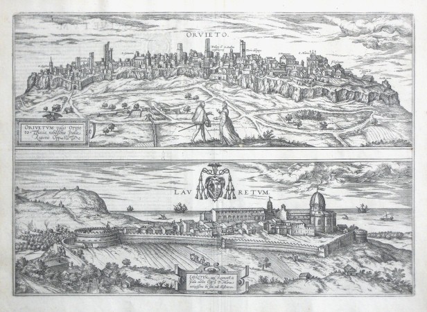 Orvieto - Laurentum - Antique map