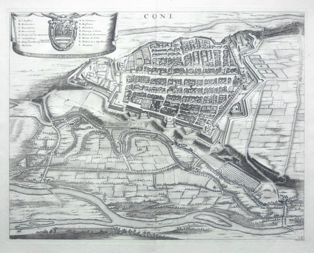 Coni - Antique map