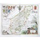 Comitatvs Northantonensis, Vernacule Northamton shire - Alte Landkarte