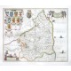 Comitatvs Northvmbria, Vernacule Northumberland - Alte Landkarte