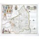 Comitatvs Northvmbria, Vernacule Northumberland - Antique map