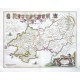 Penbrochia Comitatus et Comitatus Caermaridvnvm - Antique map