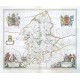 Staffordiensis Comitatvs - Vulgo Stafford shire - Stará mapa