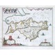 Vectis Insula. Anglice The Isle of Wight - Antique map