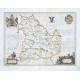 Comitatvs Brechiniae. Breknoke - Antique map