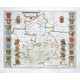Cantabrigiensis Comitatus. Cambridge shire - Antique map