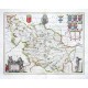 Dvcatvs Eboracensis Pars Occidentalis - The Westriding of Yorke shire - Antique map