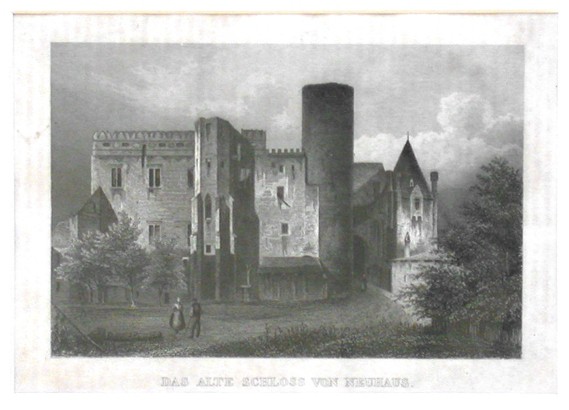 Das alte Schloss von Neuhaus - Staré mapy na prodej