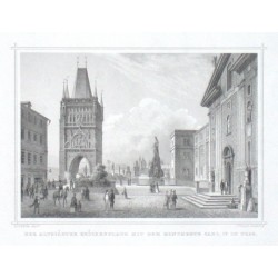 Der altstaedter Brueckenplatz mit dem Monumente Carl IV in Prag