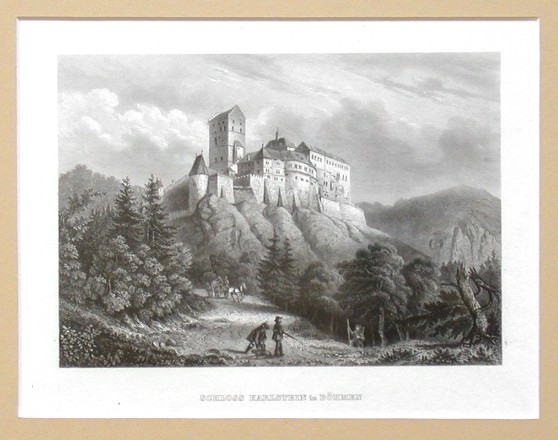 Schloss Karlstein in Böhmen - Verkauf alter Karten