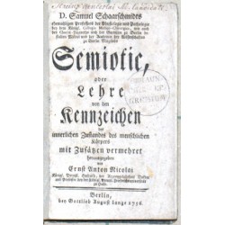 Semiotic, oder Lehre von den Kennzeichen des