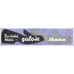 Do deště, bláta - galoše Baťa