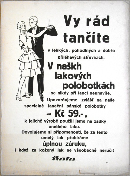 Vy rád tančíte  Baťa - Verkauf von Varia