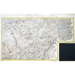 Carte Topographique d'Allemagne  Partie  de Moravie, savoir les Cercles d' Olmutz de Prerau et de Hradisch et les