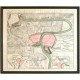 Kriegs-Expedition-Karte  I. Blat, in welchem die Hauptstadt Prag  vorgestellet wird - Antique map