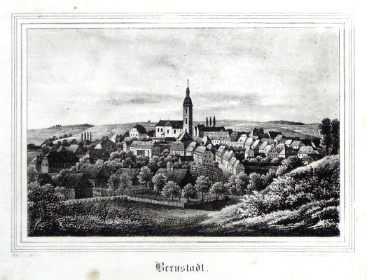 Bernstadt - Antique map