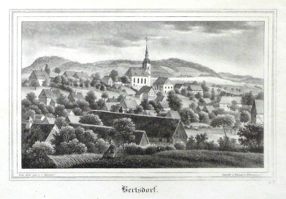 Bertsdorf - Stará mapa
