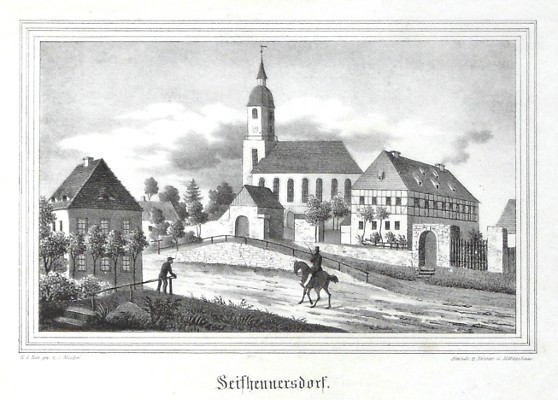 Seifhennersdorf - Antique map