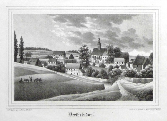 Berthelsdorf - Alte Landkarte